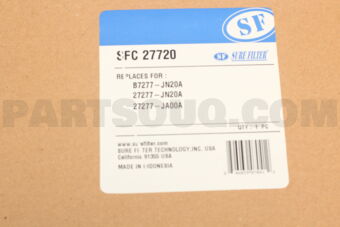 SFC27720 CABIN FILTER