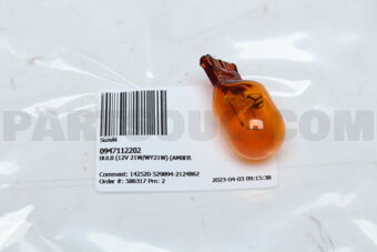 0947112202 BULB (12V 21W/WY21W) (AMBER)