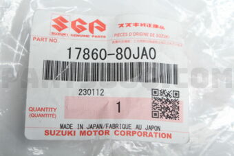 1786080JA0 PIPE, WTR INLET NO.2