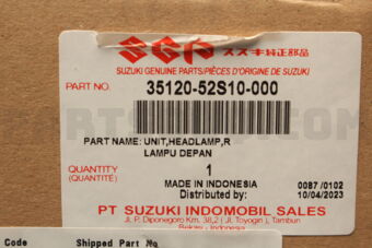 3512052S10 UNIT,HEADLAMP,R