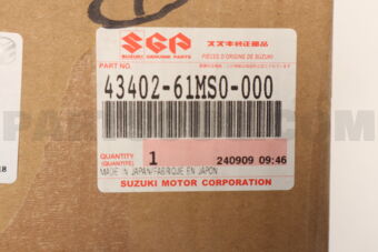 4340261MS0 HUB ASSY,REAR WHEEL,RH AKK416