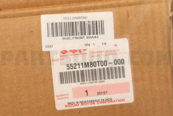 55211M80T00 DISC,FRONT BRAKE