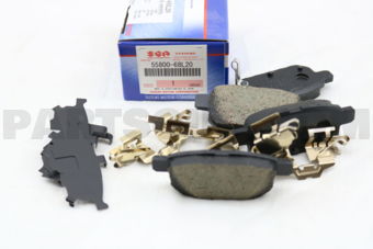 5580068L20 PAD SET REAR-GLX