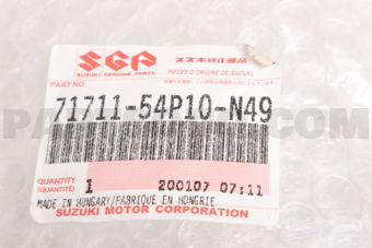 7171154P10N49 BUMPER,FRONT APK416