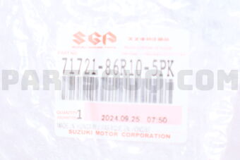 7172186R105PK Suzuki BUMPER,FRONT LOWER(BLACK)APK##