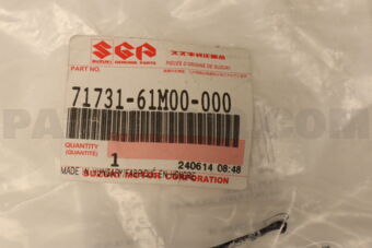 7173161M00 HOLDER,FR BUMPER SIDE,R AKK416