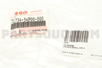7173454P00 HOLDER,FR BUMPER,L APK416