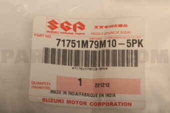 71751M79M105PK BEZEL,FRONT FOG LAMP,R