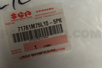 71761M75L105PK BEZEL  FRONT FOG LAMP LH