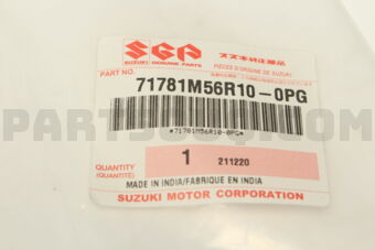 71781M56R100PG GARNISH, FR BUMPER LOWER, R