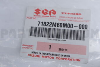 71822M60M00 HOLDER, RR BUMPER SIDE LH