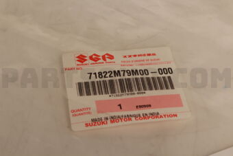 71822M79M00 HOLDER,RR BUMPER SIDE,L