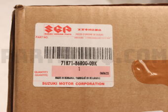 7187186R000BK GUARD,REAR BUMPER(GRAY)APK416