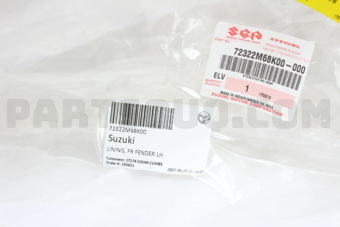 72322M68K00 LINING, FR FENDER LH
