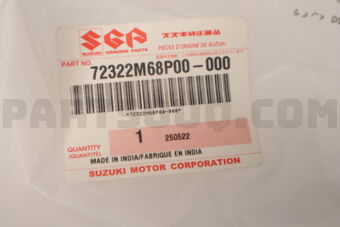 72322M68P00 LINING,FR FENDER,LH A1K310/412