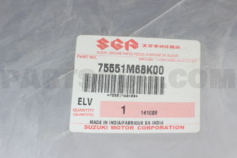 75551M68K00 LINING, REAR WHEEL HSG