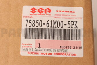 7585061M005PK BOX,FLOOR CONSOLE RR(BLACK)