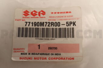 77190M72R005PK GARNISH COMP,FR FENDER,L