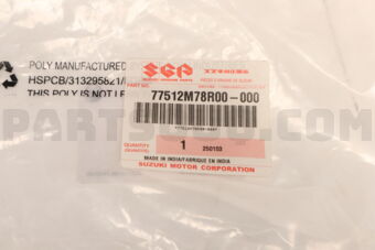 77512M78R00 PROTECTOR,FR FENDER SPLASH