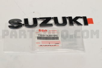 7782076J000PG EMBLEM, SUZUKI (CHROME)