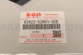 8392252R010CE TAPE,FR DR OUTER FR,L(BLACK)