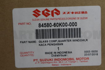8458060K00 GLASSCOMP,QUARTERWINDOW,R
