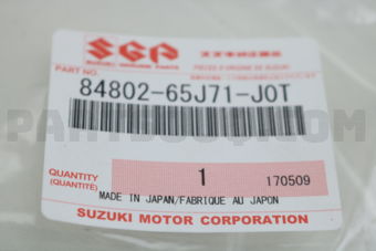 8480265J71J0T SUNVISOR ASSY,L(GRAY)