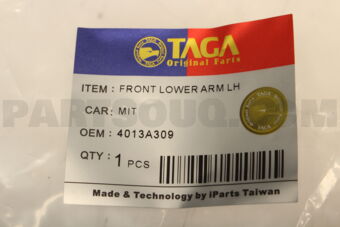 4013A309 SUSPENSION ARM FRONT LOWER LH MI MIRAGE TAGA