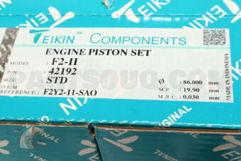 42192STD PISTON SET STD F2-II (SET OF 1)