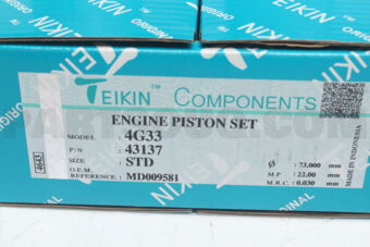 43137STD PISTON SET STD 4G33 (SET OF 1)