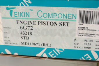 43218STD PISTON SET STD 6G72 (SET OF 1)