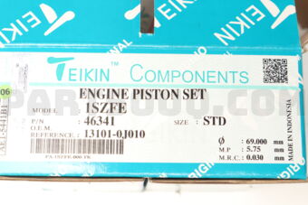 46341STD PISTON SET STD 1SZFE (SET OF 1)
