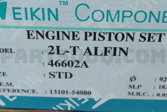 46602ASTD PISTON SET STD 2L-T ALFIN (SET OF 1)