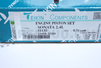 511350075 PISTON SET 075 SONATA2.4L