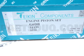 51139STD PISTON SET STD G6DB (SET OF 1)