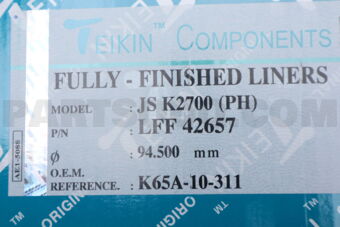 LFF42657PH CYLINDER LINER  K2700 LFF (SET OF 1)