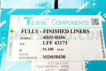 LFF43171 CYLINDER LINER  4D55/4D56 FF (SET OF 1)