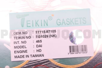 TG1029NK GASKET HEAD  HD