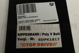 6DPK1817 RIBBED-V-BELTS-X1/X3/E60/E61