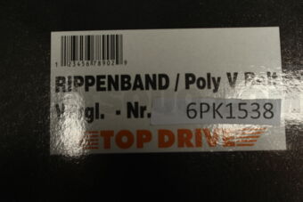 6PK1538 RIB BELT