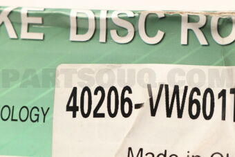 40206VW601 BRAKE DISC ROTOR, NISURVAN E54