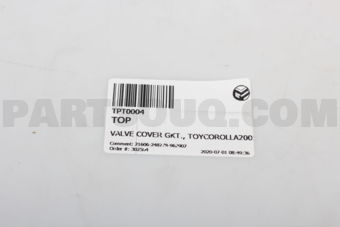 TPT0004 VALVE COVER GKT., TOYCOROLLA2001-1ZZF