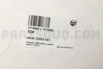 TPT0096 VALVE COVER