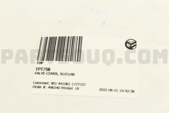 TPT758 VALVE-COVER, SUZG16B