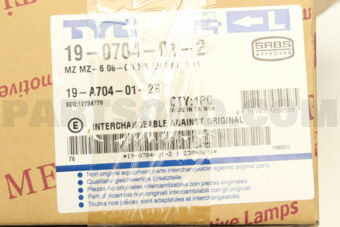 19A704012B FOG LAMP LH