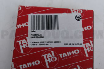 M138H075 MAIN BEARING