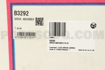 B3292 SHOCK ABSORBER FR LH