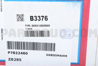 B3376 SHOCK ABSORBER FRONT LH