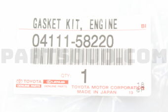 0411158220 GASKET KIT, ENGINE OVERHAUL