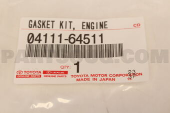 0411164511 GASKET KIT, ENGINE OVERHAUL